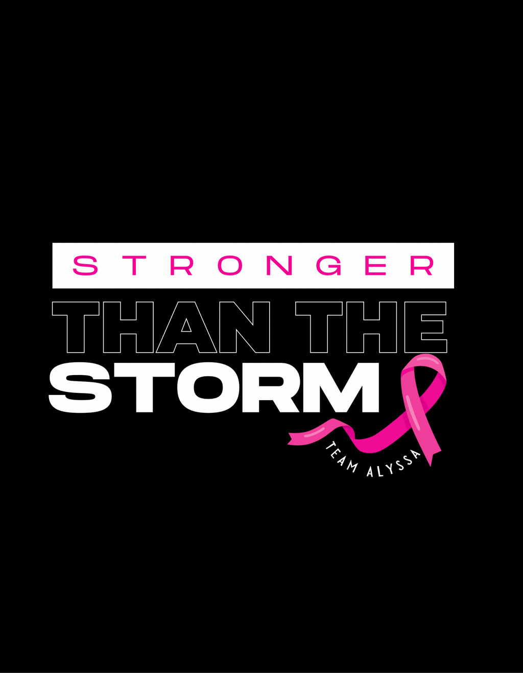 Team Alyssa Fundraiser Tee’s